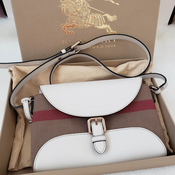 Burberry Canvas Checked Crossbody - Picture 7 of 7